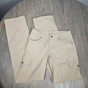 Kuhl Womens 2 Reg Splash Roll Up Cargo Pants Stretch Outdoor Hiking Khaki Tan